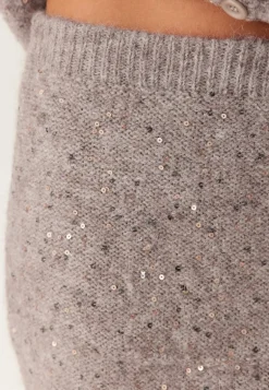 Pcmesva Hw Sequin Midi Knit Skirt