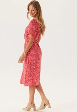 Pcnya Ss V-neck Midi Dress