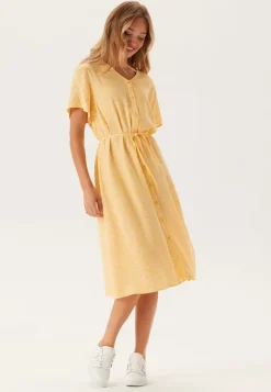 Pcnya Ss V-neck Midi Dress