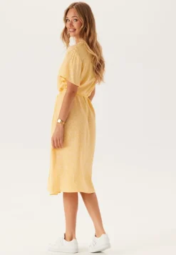 Pcnya Ss V-neck Midi Dress