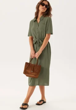 Pcpia 2/4 MIDI SHIRT DRESS