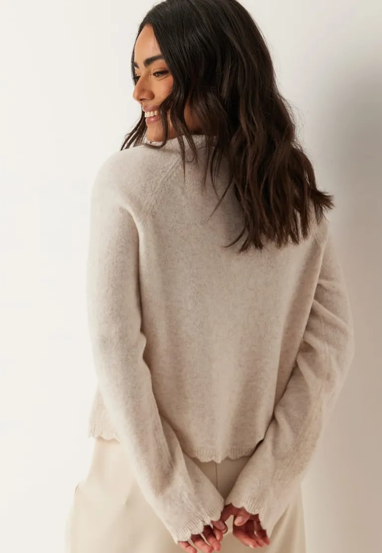 Pcrath Ls O-neck Knit Cardigan
