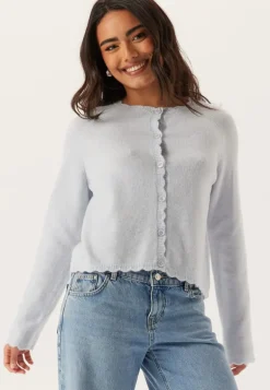Pcrath Ls O-neck Knit Cardigan