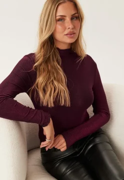 Pcsandra Ls Mockneck Top