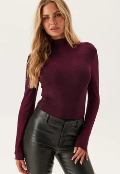 Pcsandra Ls Mockneck Top