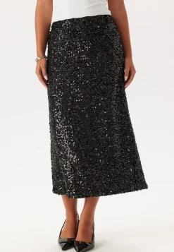 Pcserena Sequin Hw Midi Skirt