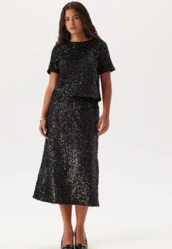 Pcserena Sequin Hw Midi Skirt