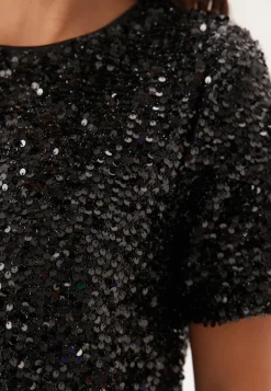 Pcserena Sequin Ss O-neck Dres