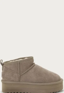 Platform Winter Boot In Suede
