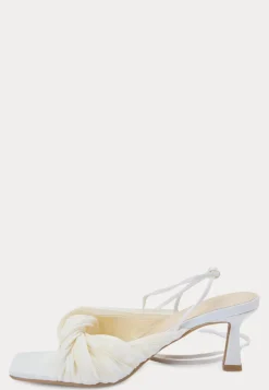 Pleated Front Heeled Sandal