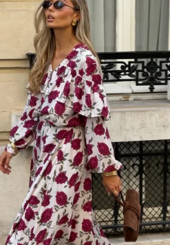 Printed Frill Blouse