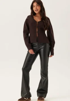 PU Bootcut Trousers