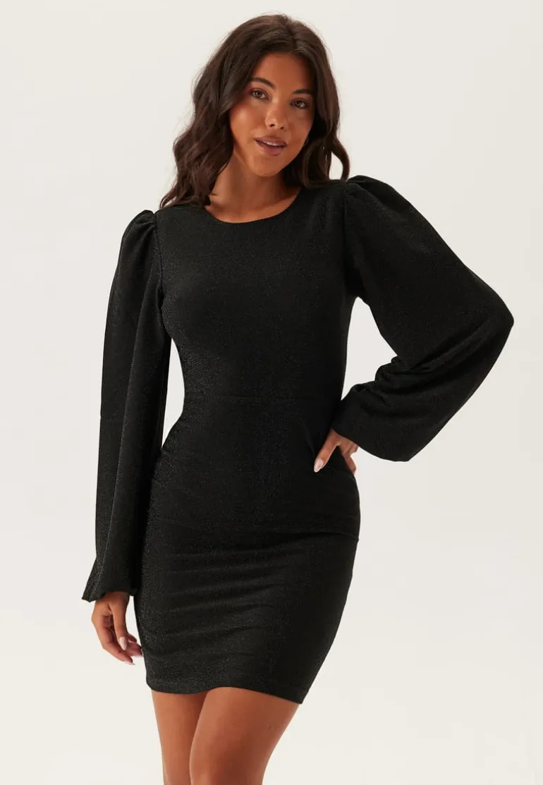 Puff Sleeve Sparkling Dress