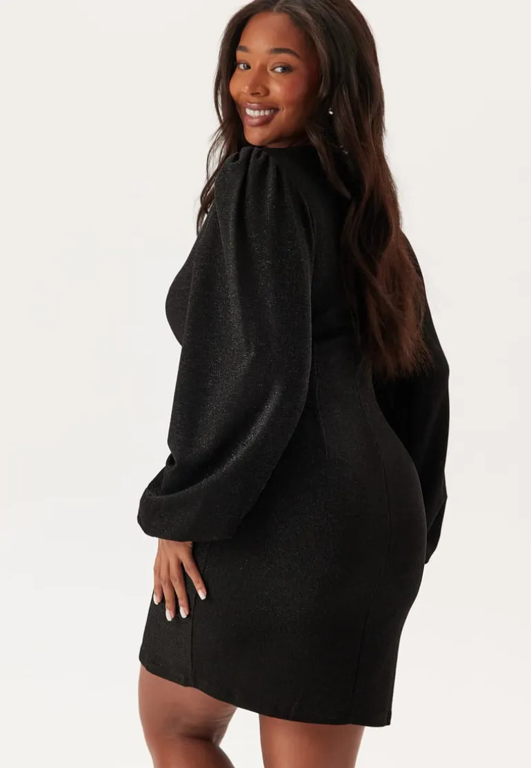 Puff Sleeve Sparkling Dress