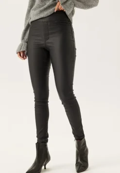 Push-up Coated Slim Trousers