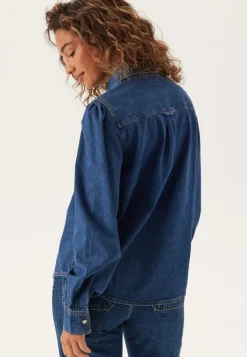 Reg Puff Sleeve Denim Shirt