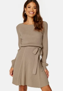 Rib Knitted Skater Dress