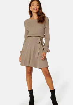 Rib Knitted Skater Dress