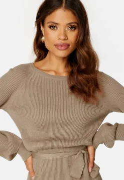 Rib Knitted Skater Dress