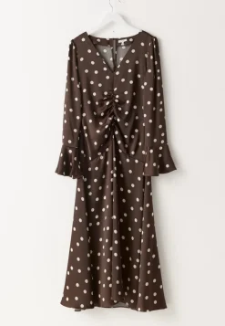 Ruched Front Midi Dress