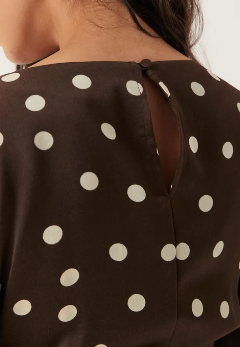 Ruched Front Midi Dress