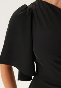 Ruched One Shoulder Gown