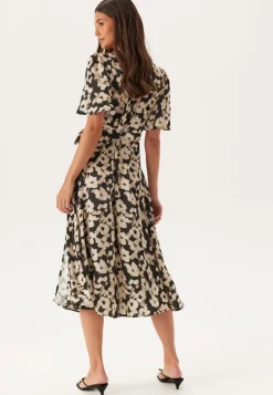 Satin Wrap Dress