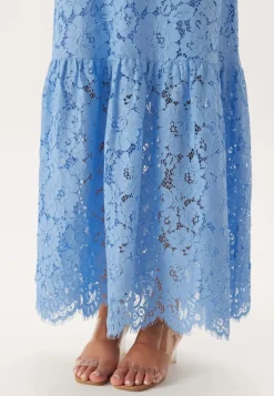 Scalloped Lace Edge Maxi Skirt