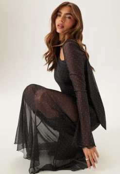 Scarf Mesh Ankle Dress