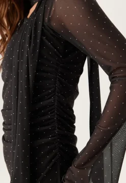Scarf Mesh Ankle Dress