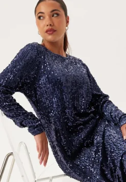 Sequin Long Midi Dress