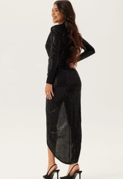 Sequin Rouch Maxi Dress