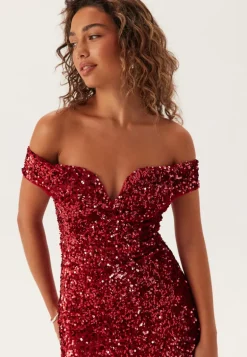 Sequin Velvet Sweetheart Maxi Dress