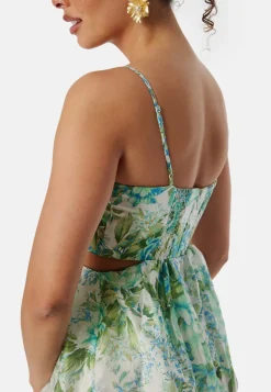 Shauna Scallop Trim Midi Dress