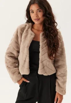 Short Party Faux Fur Jacket