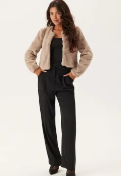 Short Party Faux Fur Jacket