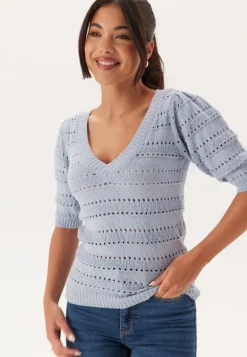 Short Sleeve Knit Sweater