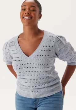 Short Sleeve Knit Sweater