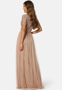 Short Sleeve Sequin Dress