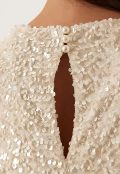 Side Slit Sequin Top