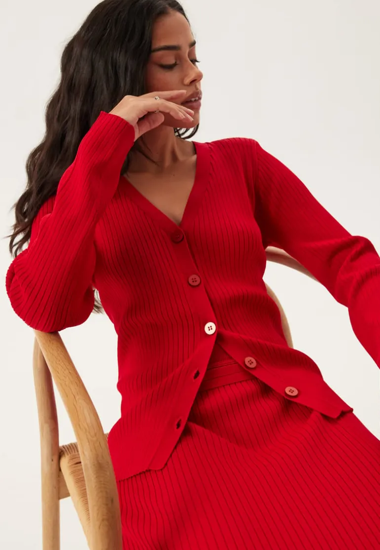 Slfcarly Ls Knit Cardigan