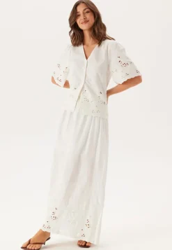 Slfdahlia Ss Broderi Shirt
