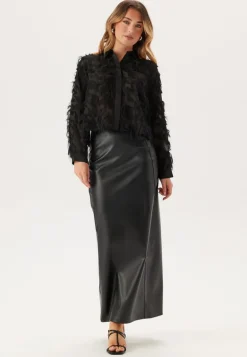 Slfmyline Ls Fluffy Cropped Sh