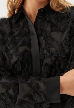 Slfmyline Ls Fluffy Cropped Sh