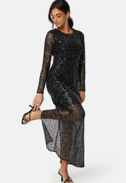 Slfnoel Ls Ankle Sequins dress