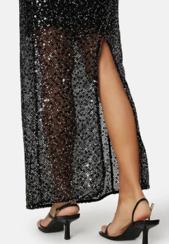 Slfnoel Ls Ankle Sequins dress