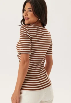Slim Striped Ribb T-Shirt