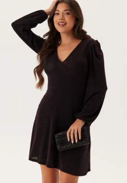 Sparkling Puff Sleeve Dress