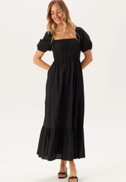 Square Neck Cotton Maxi Dress