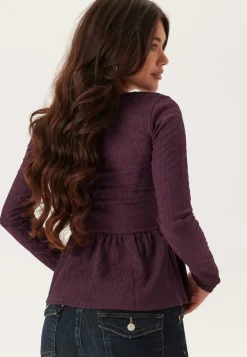 Square Neck Peplum Top